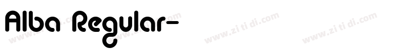 Alba Regular字体转换